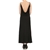 Miss Sixty Women's Black Draped Maxi Dress