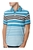 Timberland Men's Blue/White Stripe Cotton Polo Shirt