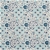 Sherwood Cotton Top Picnic Rug Blue Mosaic