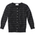 Pure Collection Black Cashmere Blend Stripe Cardigan