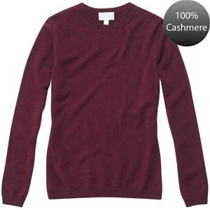 Pure Collection Burgundy Cashmere Round 