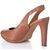 ASH Camel Leather Evita Shoes 11cm Heel