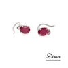 9ct White Gold, 2.30ct Ruby Earring