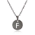 Personalized Letter 'F' Stainless Steel Necklace with 20" Chain