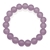10mm Natural Round Malaysia 'Jade' Quartz Lilac Gemstones Bracelet.