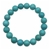10mm Natural Round Dyed & Heated Turquoise Gemstones Bracelet.