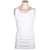 4 x Ribbed Cotton White Singlets Size S, Side Seamfree. Buyers Note - Disco