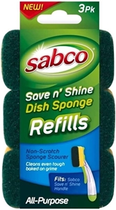 3-Pack Sabco Save N Shine Dish Sponge Sc