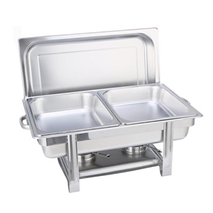 SOGA Double Tray Stainless Steel Chafing
