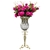 SOGA 85cm Clear Glass Floor Vase & 12pcs Artificial Fake Flower Set