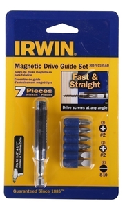 5 x IRWIN 7pc Magnetic Drive Guide Sets.