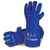 4 Pairs x BOSS WELD Blue Heavy Duty Welding Gloves 40cm, Reioforced Palms,