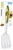 2 x TOMORROW'S KITCHEN 2-in-1 Tool, Sturdy Nylon Turner and Tongs, White/Gr
