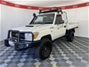 2014 Toyota Landcruiser Workmate (4x4) VDJ79R T/D Manual Cab Chassis