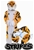 NRL Stripes the West Tiger Mascot Kids Costume