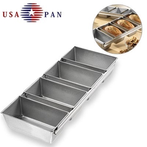 USA Pan Strapped Mini 4-Pan Loaf Set