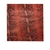 20cm x 20cm Square Snake Skin Print Cowhide Leather Pc., Remnant Skin