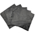 10pcs x (10cm x 10cm) Black Square Lambskin Leather Piece, Remnant Skin