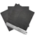 15cm x 15cm AAA Top Grade Black Perforated Nappa Lambskin Pc., Crafts(3pcs)
