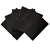 10cm x 10cm AAA Top Grade Black Nappa Lambskin Pc., Crafts, Sewing (5pcs)