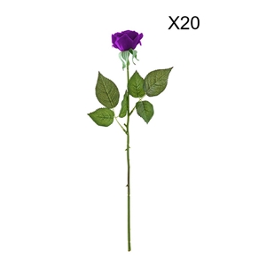SOGA 20pcs Artificial Silk Flower Fake R