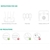 SOGA 2 x Wireless Bluetooth Digital Bathroom Health Analyser Black/White