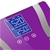 SOGA Digital Body Fat Scale Bathroom Scales LCD Electronic Purple