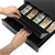 SOGA 4 Bills 8 Coins Cash Tray With Lockable Lid Spare Tray Black
