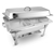 SOGA 2x4.5L Stainless Steel Chafing Food Warmer Catering Dish Dual Trays