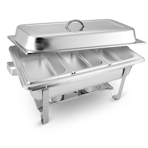 SOGA 3*3L Stainless Steel Chafing Food W