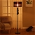 SOGA Floor Lamp Metal Base Standing Light with Dark Shade Tall Lamp