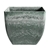 SOGA 32cm Green Grey Square Resin Plant Pot in Cement Pattern Cachepot