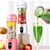 SOGA 2x 380ml Portable Mini USB Rechargeable Hand Fruit Mixer Juice Pink
