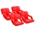 SOGA 4X Foldable Lounge Cushion Adjustable Floor Recliner Chair w/ Armrest