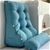 SOGA 60cm Blue Triangular Wedge Lumbar Pillow Headboard Home Decor