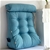 SOGA 4X 60cm Blue Triangular Wedge Lumbar Pillow Headboard Home Decor