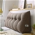 SOGA 2X 180cm Coffee Triangular Wedge Bed Pillow Headboard Cushion
