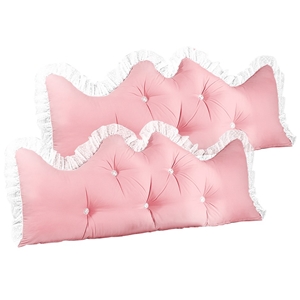 SOGA 2X 150cm Pink Princess Bed Pillow H