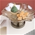 SOGA Bronze Tulip Crystal Glass Fruit Bowl Candy Holder Countertop Décor