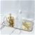 SOGA 40.5cm Gold Flat-Lay Mirror Tray Vanity Makeup Jewelry Organiser