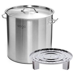 SOGA 30cm S/S Stock Pot w/ One Steamer R