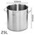SOGA Stock Pot 25L Top Grade Thick Stainless Steel Stockpot 18/10 W/out Lid