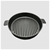 SOGA 25cm Round Ribbed Cast Iron Frying Pan Skillet Non-stick w/ Handle