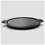 SOGA 43cm Round Ribbed Cast Iron Frying Pan Skillet Non-stick w/ Handle