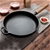 SOGA 2X 26cm Square Ribbed Cast Iron Frying Pan Skillet with Handle