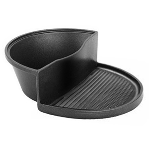 SOGA 2 in 1 Cast Iron Ribbed Skillet Gri