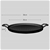 SOGA 30cm Ribbed Cast Iron Frying Pan Skillet Non-stick Sizzle Platter