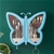 SOGA Blue Butterfly Shape Wall-Mounted Makeup Organiser Waterproof