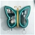 SOGA Green Butterfly Shape Wall-Mounted Makeup Organiser Waterproof