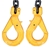 Lifting Chain Sling, 2Leg, WLL 1900kg, 6mm Chain x 3M c/w Clevis Self Locki